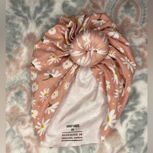 Bunny Knots Pink Floral Kids Turban